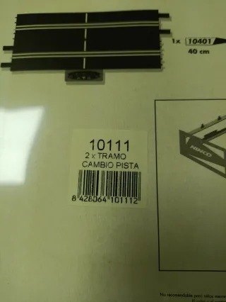 Blister Pistas Ninco Cruce Rectas a estrenar