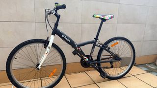 Bicicleta Rockrider BTWIN 24 Negra