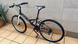 Bicicleta Rockrider BTWIN 24 Negra