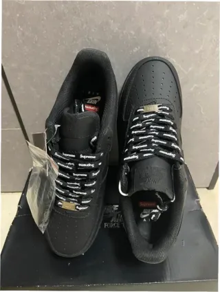 Nike Air Force 1 Supreme Negro Talla 38