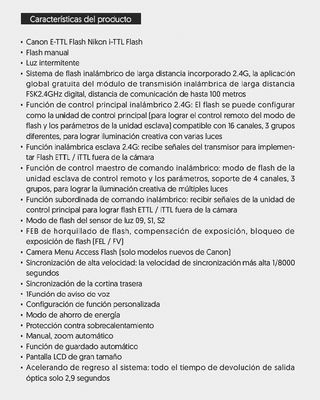 FLASH ESDDI PLF-650 PARA NIKON.