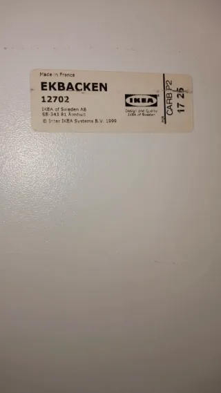 Tablero Ekbacken Gris Oscuro 186x63.5x3.6