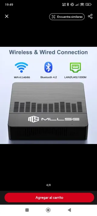 Mini PC MLLSE M2 Air Intel N3350 6GB RAM 64GB SSD