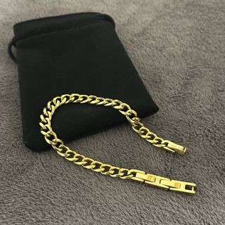 Pulsera Cubana Oro Laminado Hombre