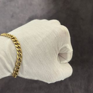 Pulsera Cubana Oro Laminado Hombre