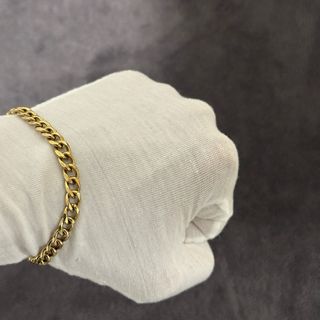 Pulsera Cubana Oro Laminado Hombre
