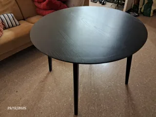 Mesa redonda Ikea madera