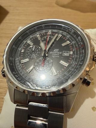 Reloj Casio Edifice Cronógrafo Negro/Plata