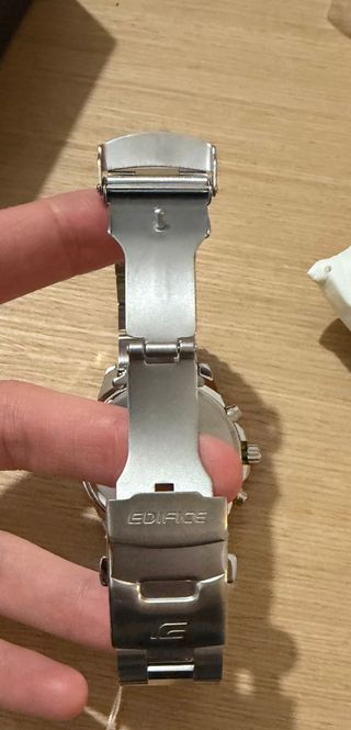 Reloj Casio Edifice Cronógrafo Negro/Plata