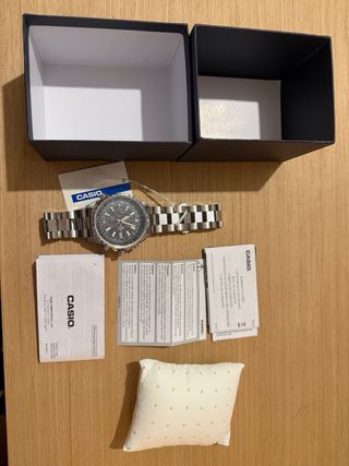 Reloj Casio Edifice Cronógrafo Negro/Plata