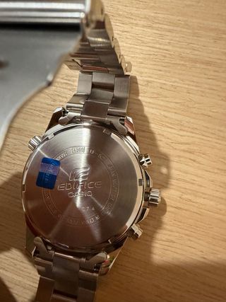 Reloj Casio Edifice Cronógrafo Negro/Plata