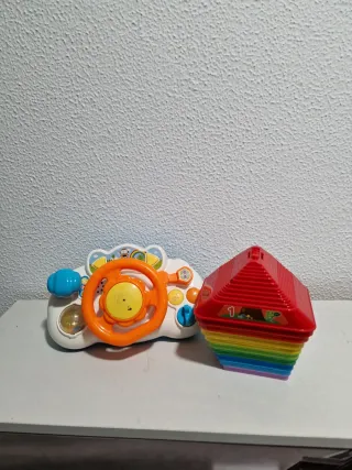 Juguetes para bebés: Volante y Torre Arcoíris