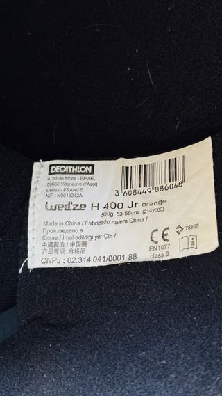 Casco de esquí naranja para niños