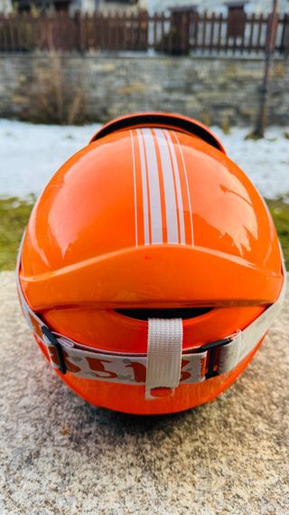 Casco de esquí naranja para niños