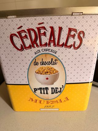 Caja metal vintage cereales P'tit DEJ