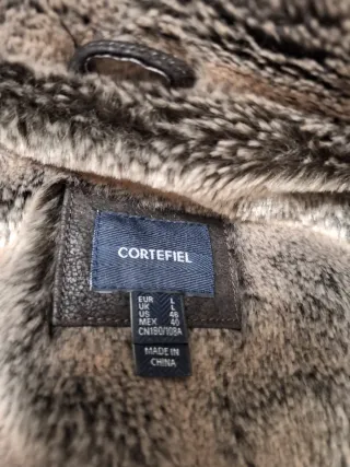 Cazadora Aviador Piel Marrón Cortefiel