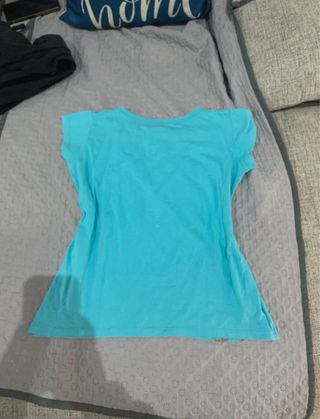 Camiseta vintage floral azul