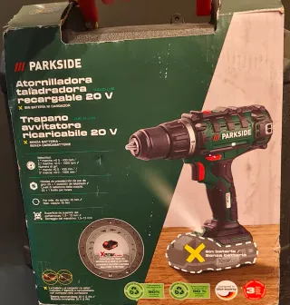 Taladro Atornillador Parkside 20V