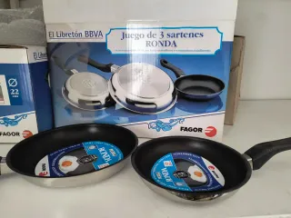 Olla Rápida Fagor 6 Litros + Sartenes inox