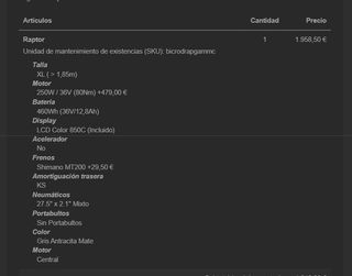 Bicicleta eléctrica de montaña plegable Raptor