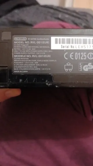 Nintendo Wii Negra Completa