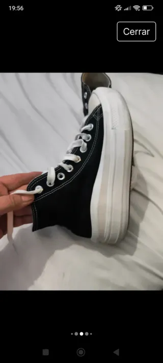 Zapatillas Converse All Star plataforma negras