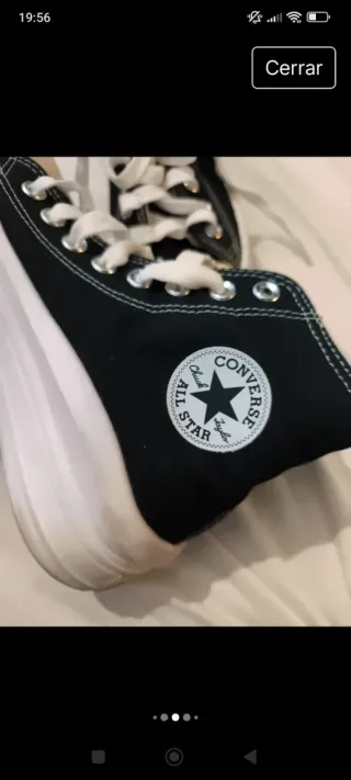 Zapatillas Converse All Star plataforma negras