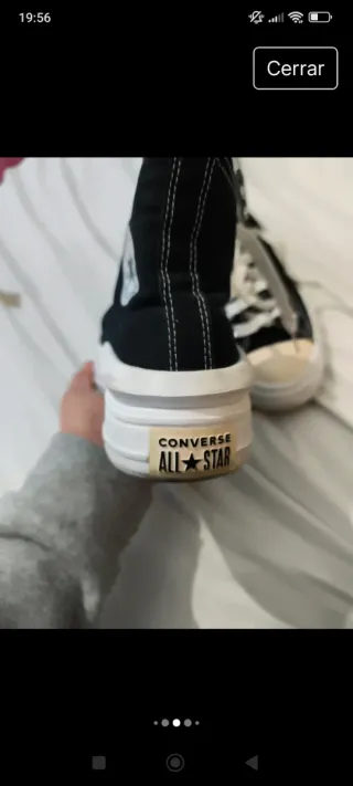 Zapatillas Converse All Star plataforma negras
