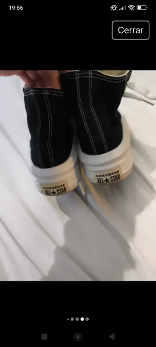 Zapatillas Converse All Star plataforma negras