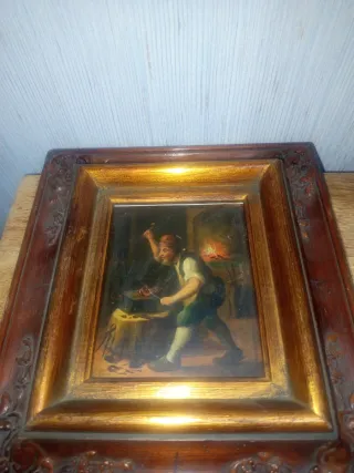 Cuadro antiguo de forja