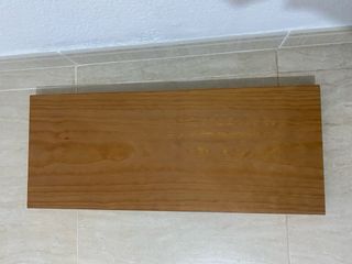 Repisa flotante madera maciza recibidor