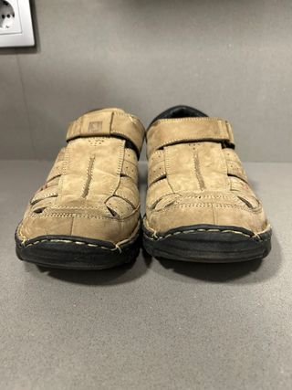 Sandalias de vestir hombre beige