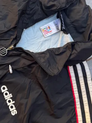 Chaqueta Adidas Vintage Deportiva Negra
