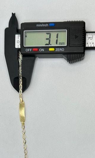 Esclava Niño Bilbao de oro de 18k, 1.31 g, 14cm.