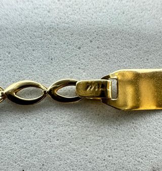 Esclava Niño Bilbao de oro de 18k, 1.31 g, 14cm.