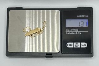 Esclava Niño Bilbao de oro de 18k, 1.31 g, 14cm.