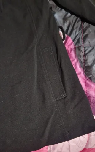 Cappotto donna nero con decorazioni