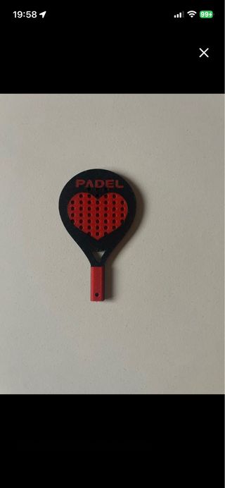 Llavero Padel Corazón San valentin
