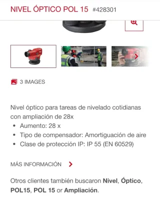 Nivel Óptico Hilti POL 10