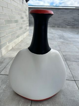 Jarrón Decorativo Negro y Blanco