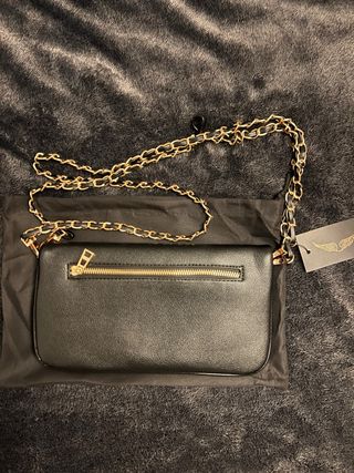 Bolsa Zadig & Voltaire preta e dourada