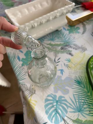 Botella de cristal con tapón