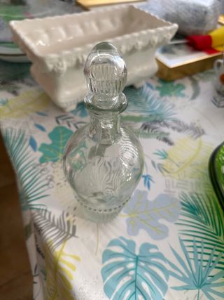 Botella de cristal con tapón