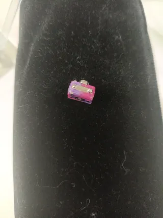 Colgante Charm Cámara Fotos Rosa y Morado