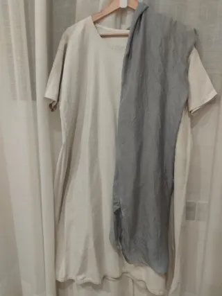 Camisola interior antigua de lino.