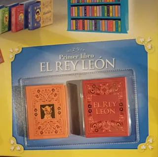 Mini libro rey leon con estuche disney