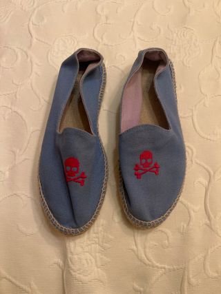 Alpargatas Scalpers Niño Azul Calavera