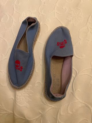 Alpargatas Scalpers Niño Azul Calavera