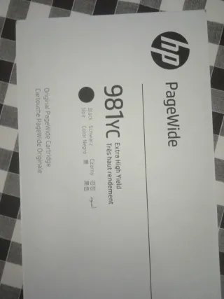 Cartucho Tinta HP 981YC Negro Extra High Yield