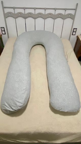 Almohada Embarazo Cuerpo Completo Gris